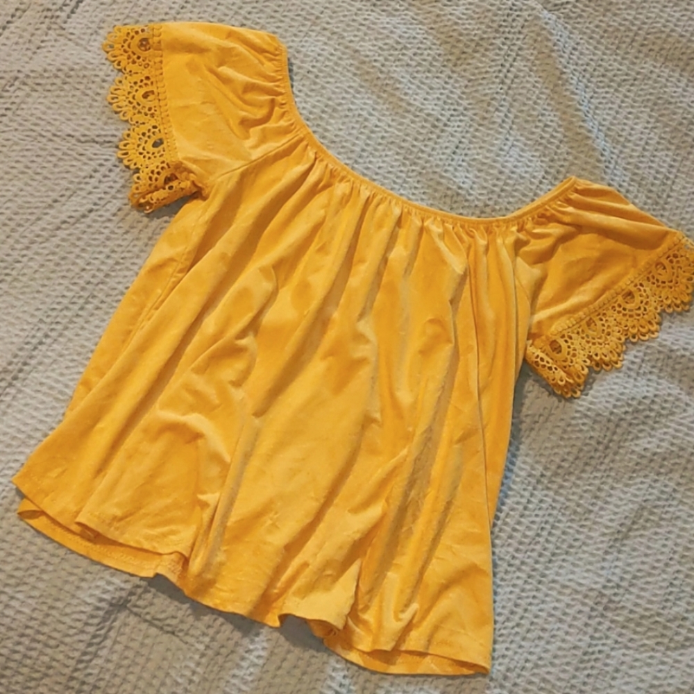 Charlotte Russe shoulderless top